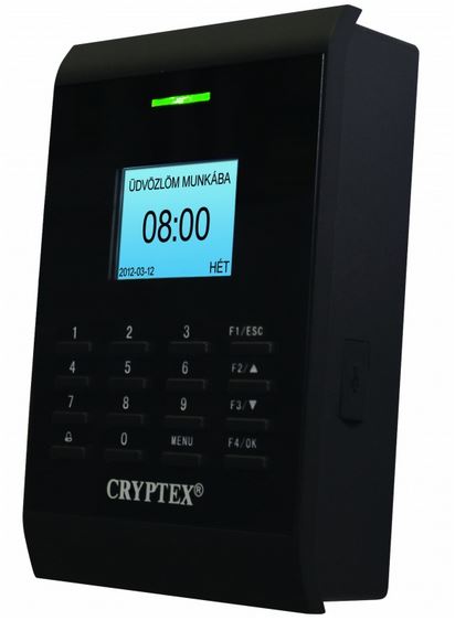Cryptex CR-302 R/6 proximity olvasós munkaidő kezelő